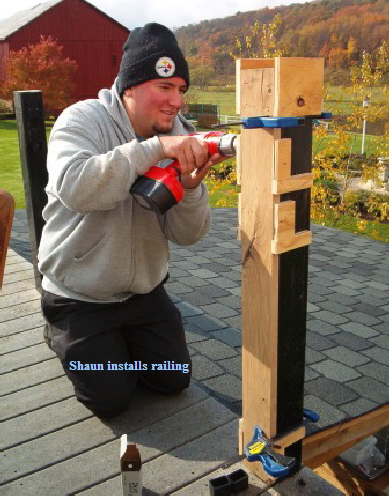 Shaun Installs Railing