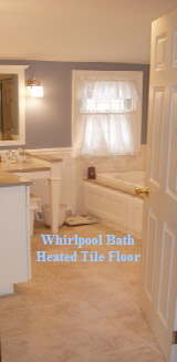 Whirlpool Bath with Heated Ceramic Floor