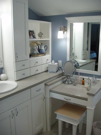 Vanity and Storage Area